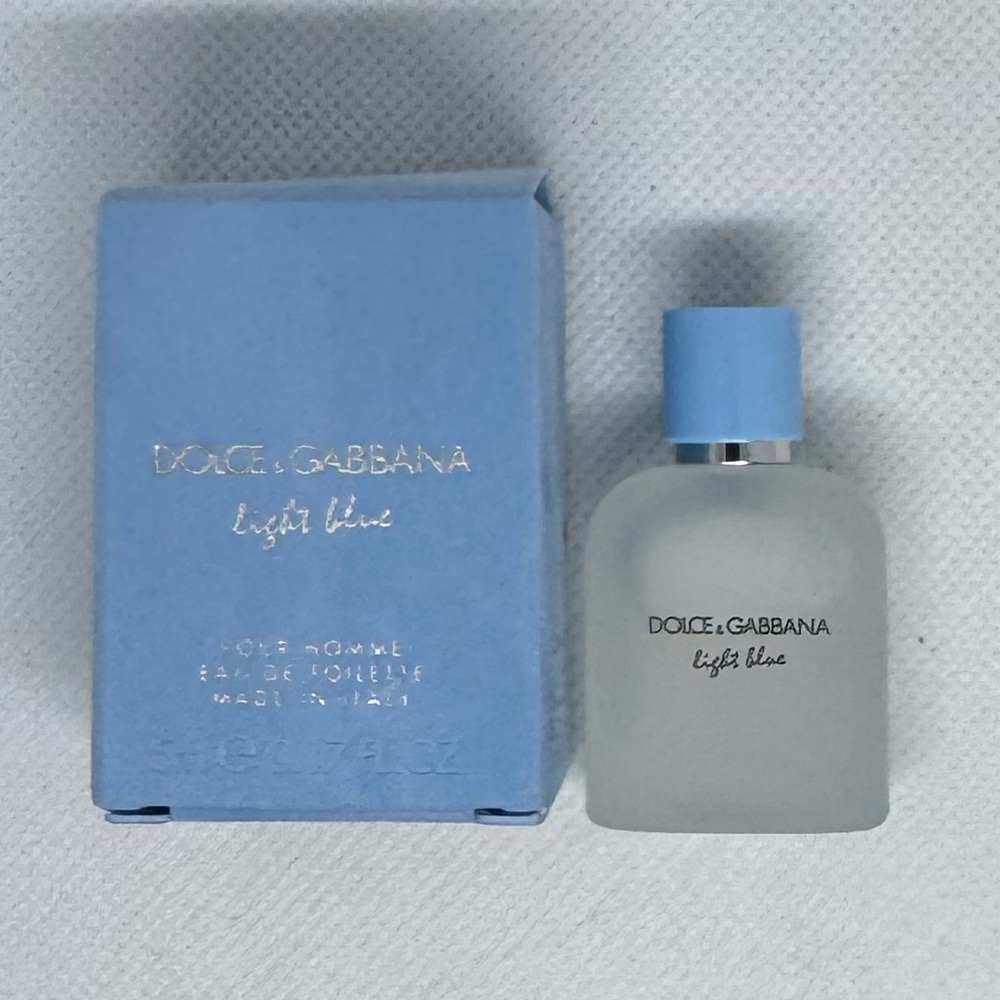 NEW Dolce & Gabbana Light Blue Pour Homme Collectible Mini Travel Fragrance